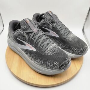 Brooks Ghost Max 2 Grey White Black Running Shoes Womens 11.5 Wide  Sneaker
